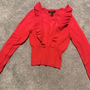 Forever 21 Vibrant Red Knit Top